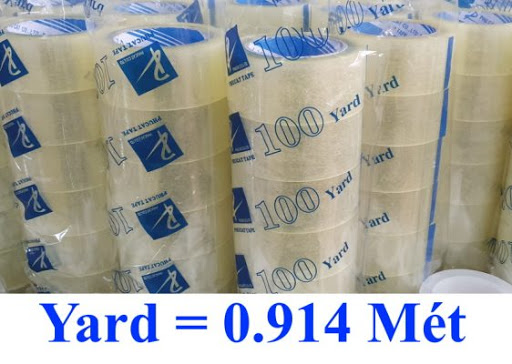 Yard thường được sử dụng để đo chiều dài của các vật liệu như cuộn băng dính. Bạn có biết cách tính toán độ dài của một cuộn băng dính dựa trên đơn vị yard không?


